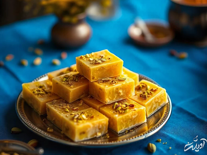 زعفران در حلوا